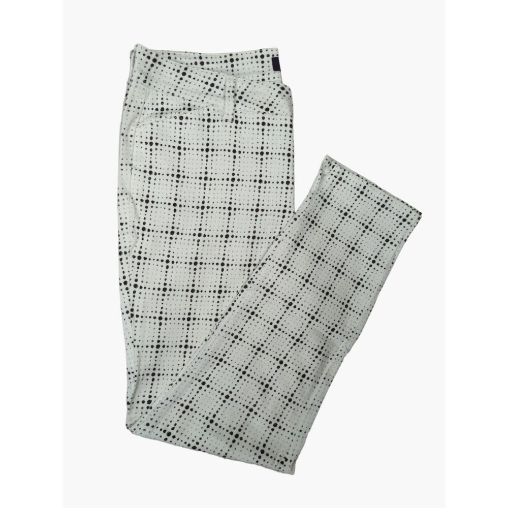 NYDJ Womens 4 Polka Dot Ankle Pants Stretch Lift Tuck Technology